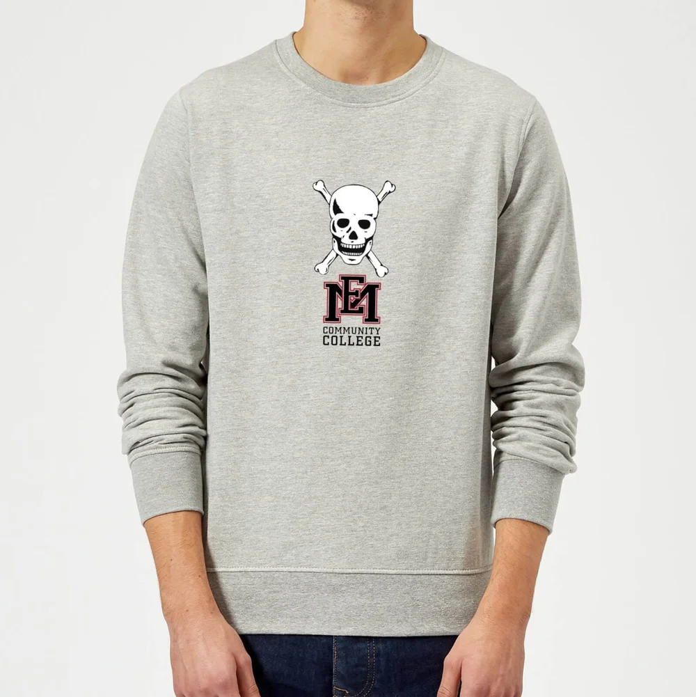 East Mississippi Community College Skull and Logo Sweatshirt - Grey - S - Grijs Afbeelding 1