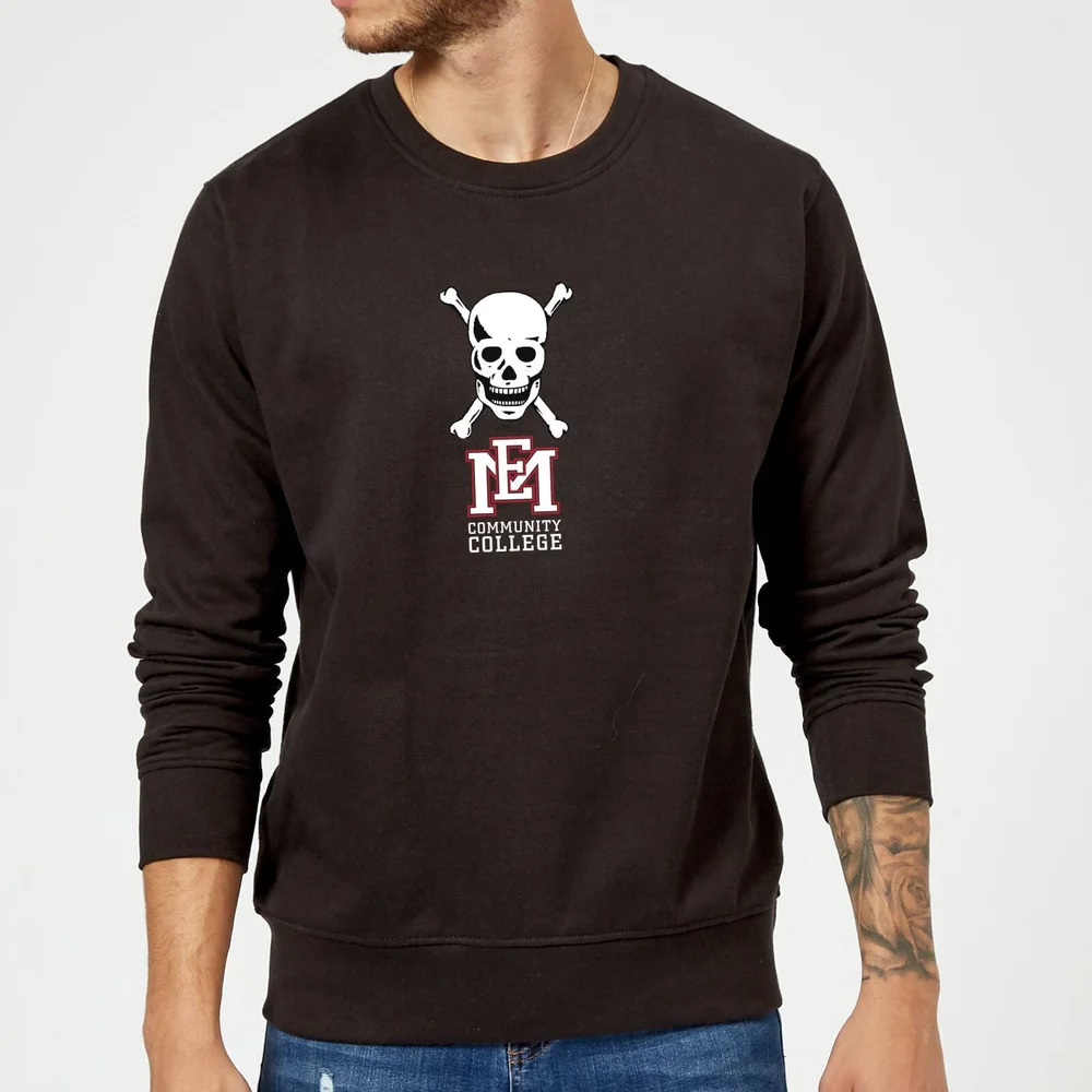 East Mississippi Community College Skull and Logo Sweatshirt - Black - S Afbeelding 1