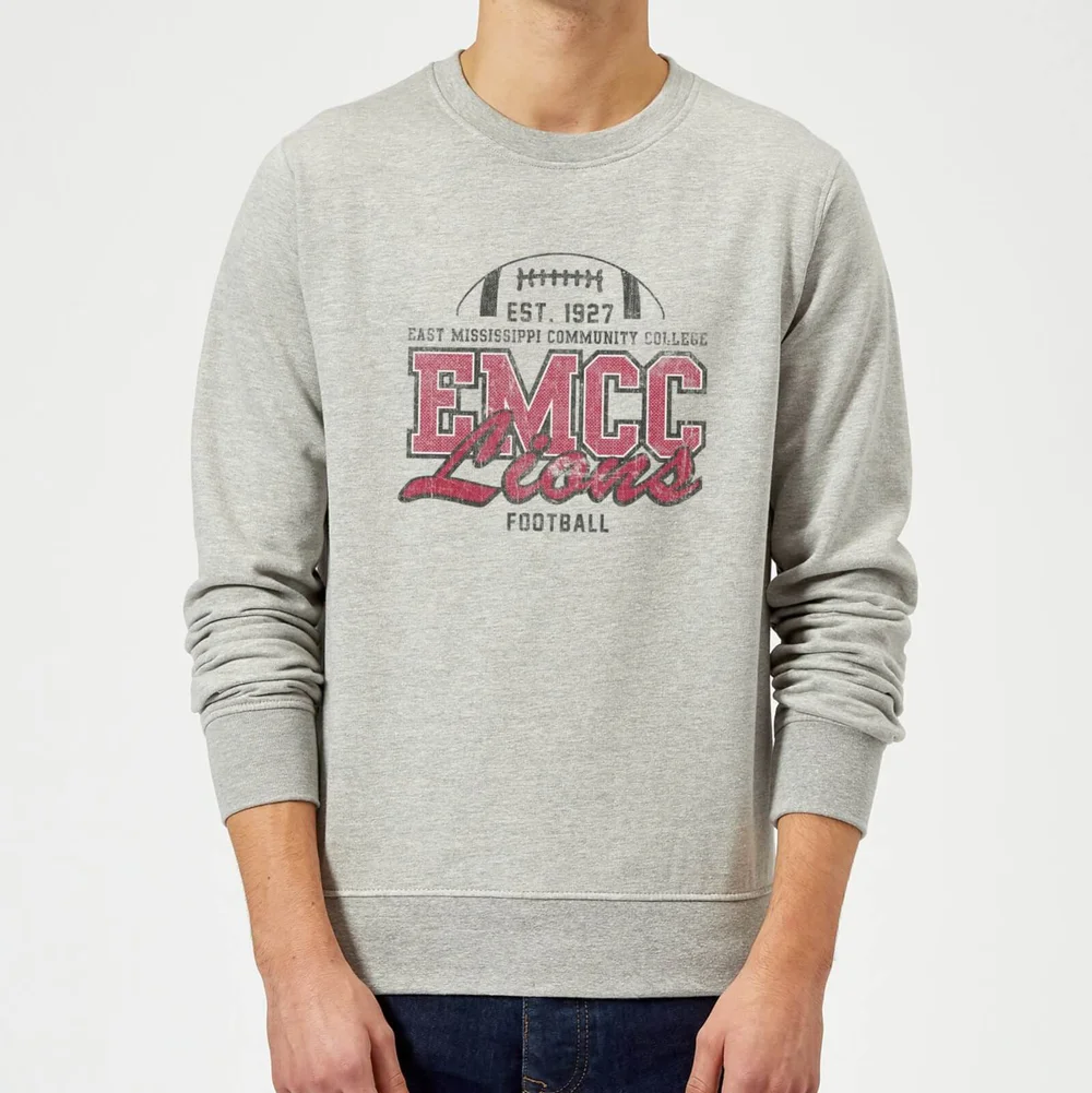 East Mississippi Community College Lions Distressed Sweatshirt - Grey - S - Grijs Afbeelding 1