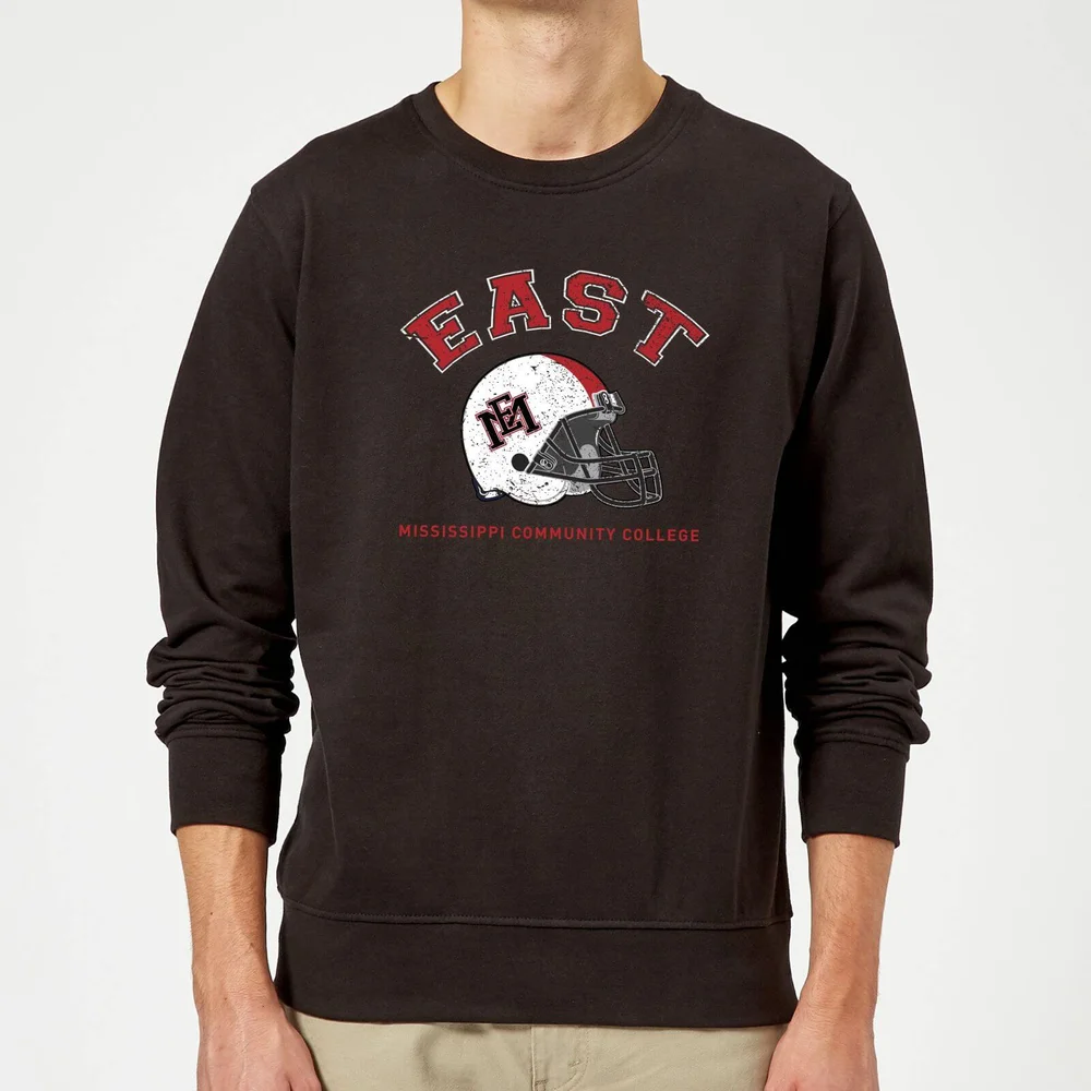 East Mississippi Community College Helmet Sweatshirt - Black - S Afbeelding 1