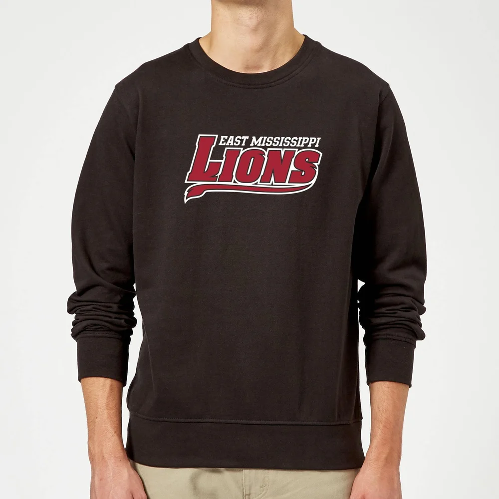 East Mississippi Community College Lions Script Logo Sweatshirt - Black - S Afbeelding 1