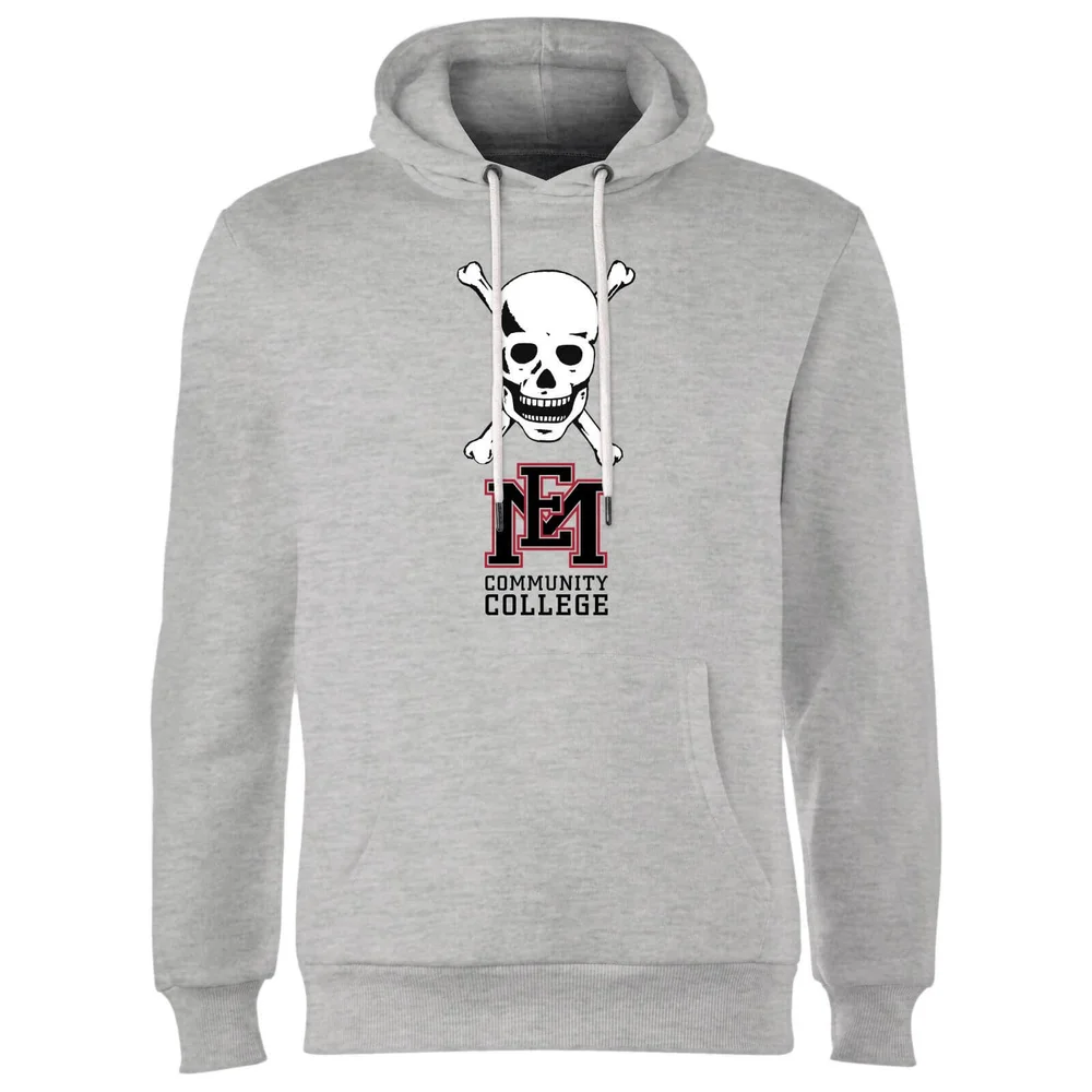 East Mississippi Community College Skull and Logo Hoodie - Grey - S Afbeelding 1