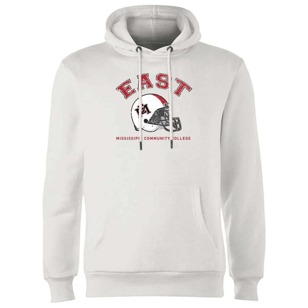 East Mississippi Community College Helmet Hoodie - White - S - Wit Afbeelding 1