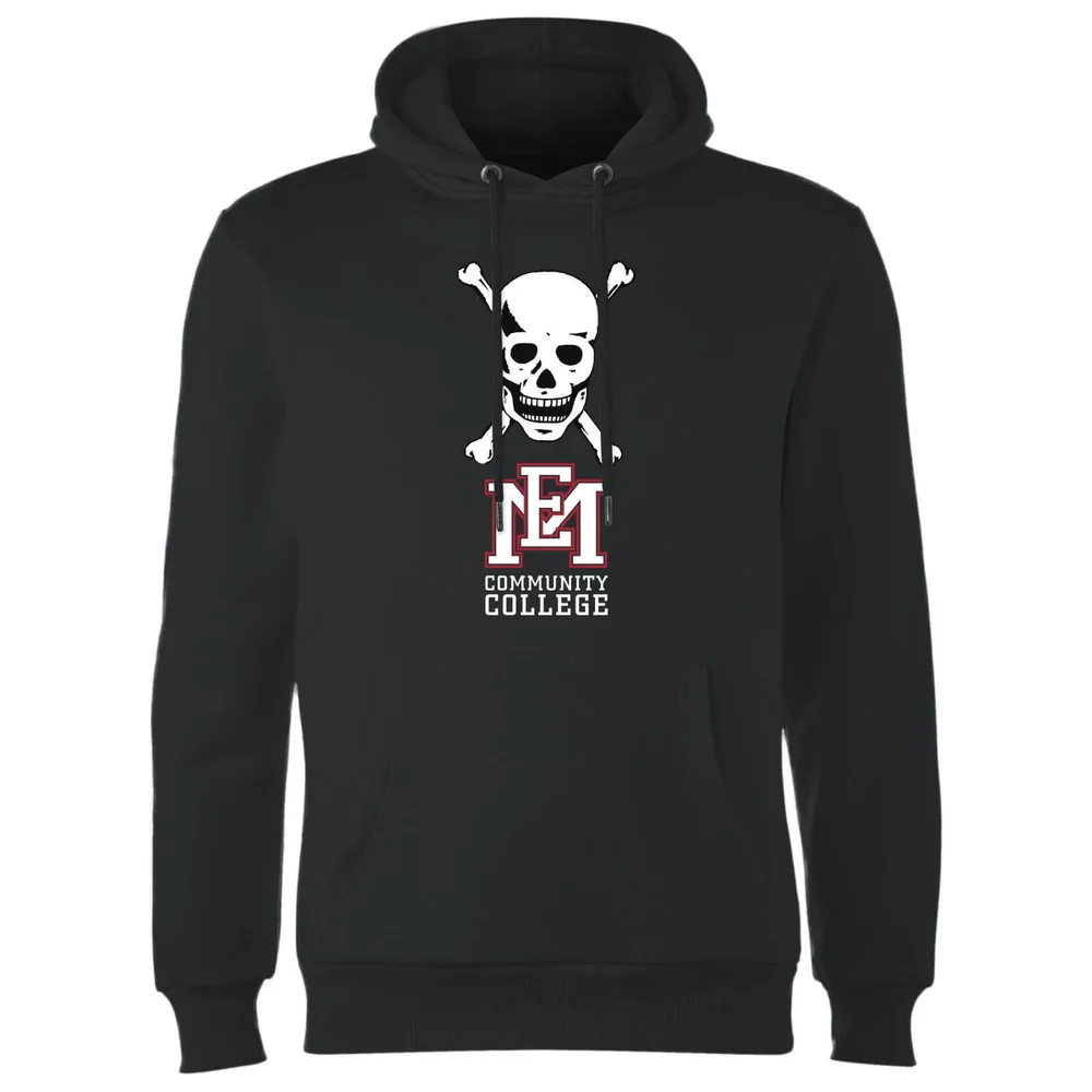 East Mississippi Community College Skull and Logo Hoodie - Black - S Afbeelding 1