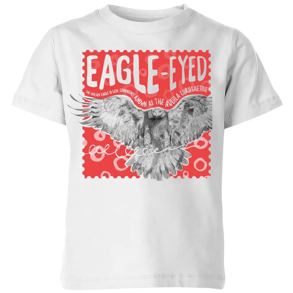 Natural History Museum Eagle Eyed Kids' T-Shirt - White - 98/104 (3-4 jaar) - Wit Afbeelding 1