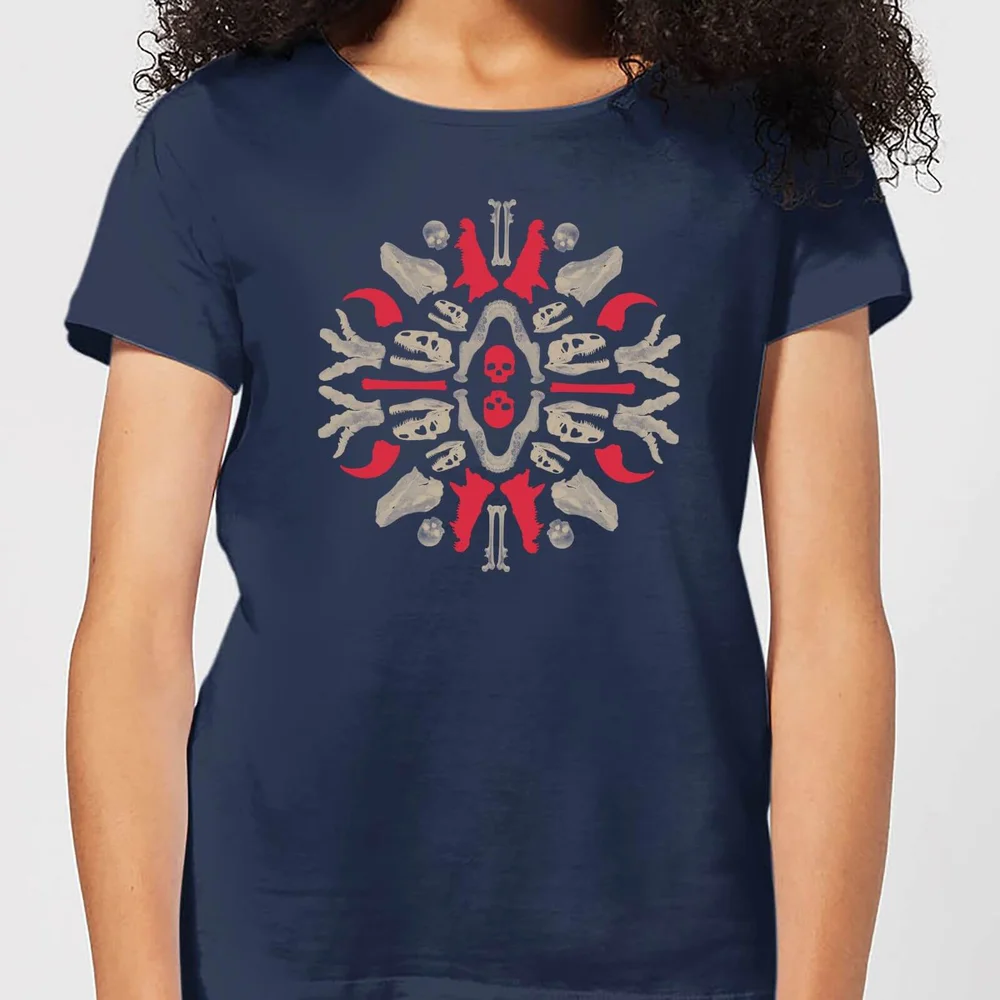 Natural History Museum Dinosaurs And Fossils Women's T-Shirt - Navy - S - Navy blauw Afbeelding 1