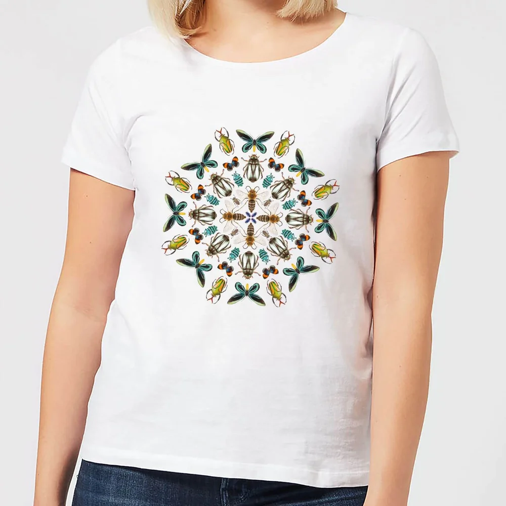 Natural History Museum Bugs And Bees Women's T-Shirt - White - S - Wit Afbeelding 1