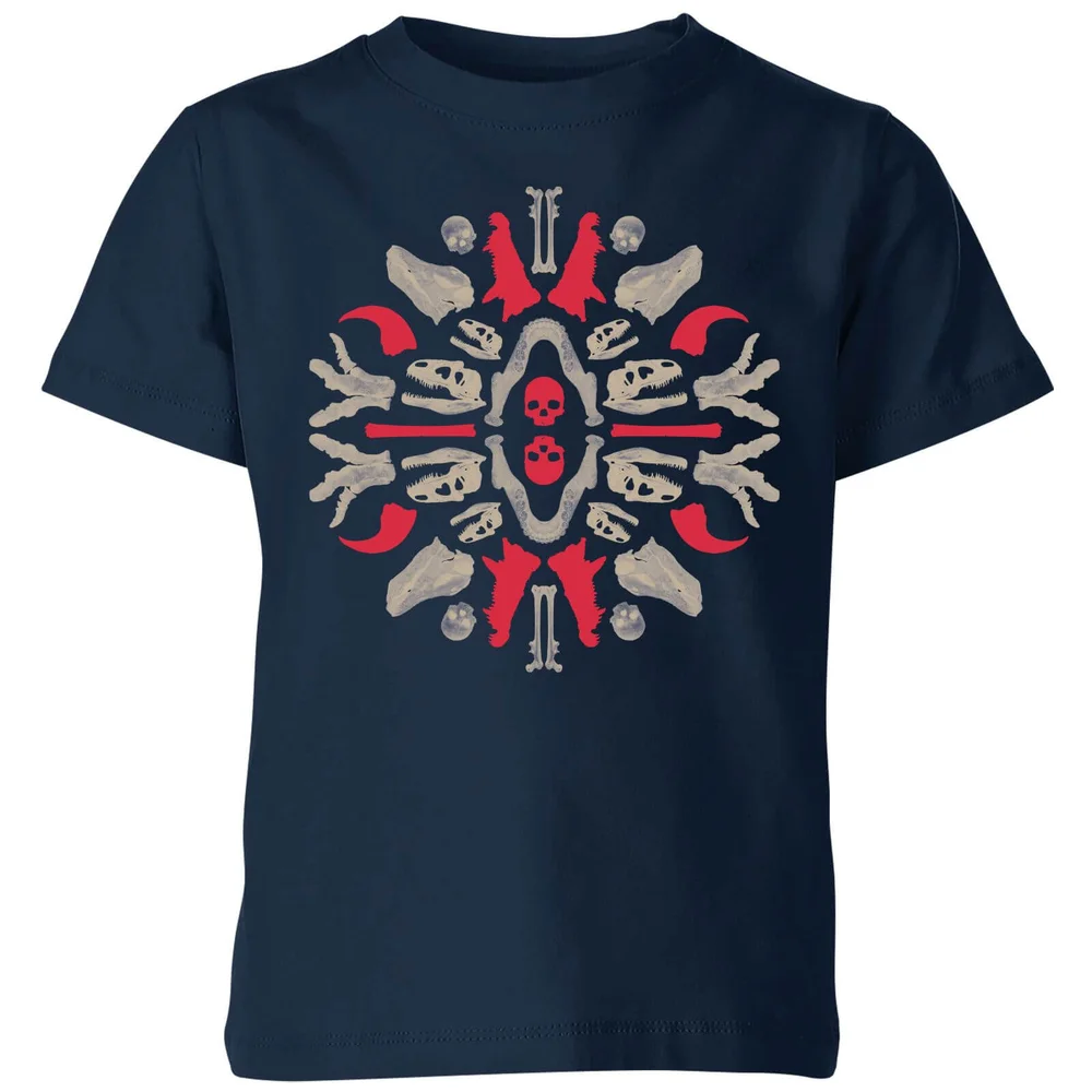 Natural History Museum Dinosaurs And Fossils Kids' T-Shirt - Navy - 98/104 (3-4 jaar) - Navy blauw Afbeelding 1