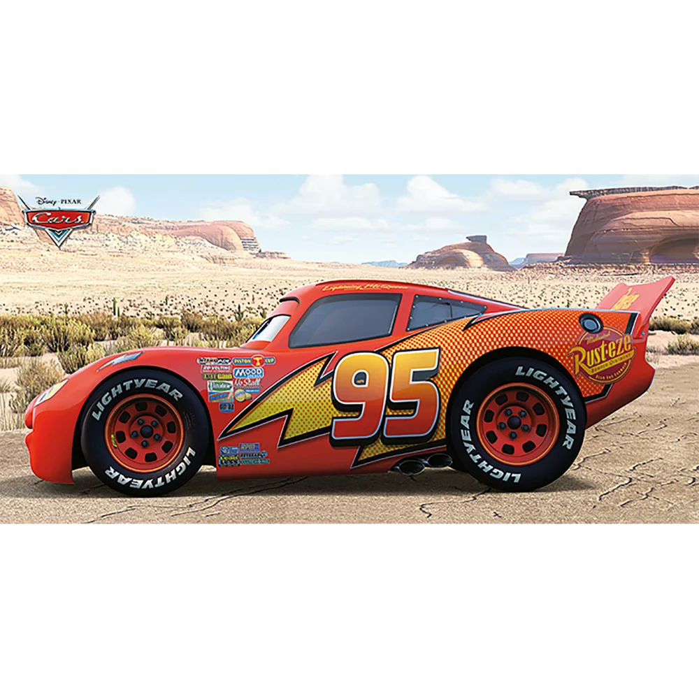 Cars (Lightning McQueen Sideshot) 50 x 100cm Canvas Afbeelding 1