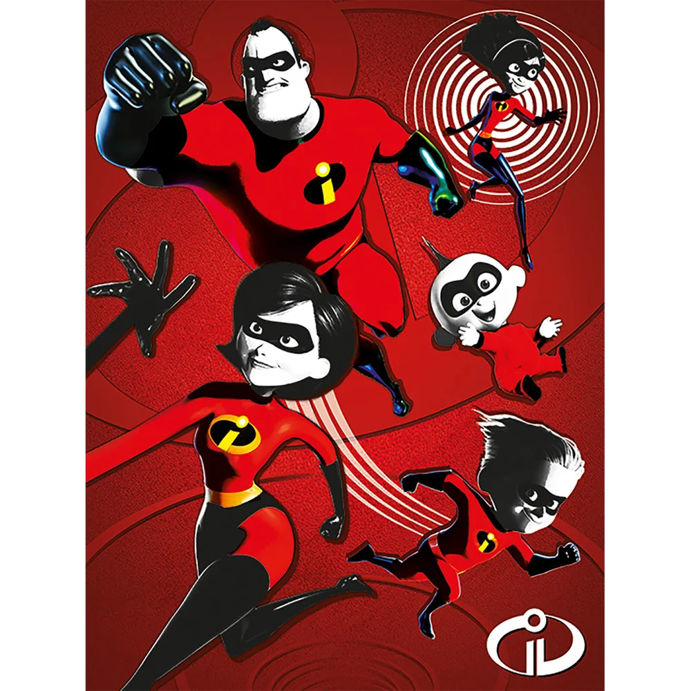 Incredibles 2 (Family) 60 x 80cm Canvas Afbeelding 1