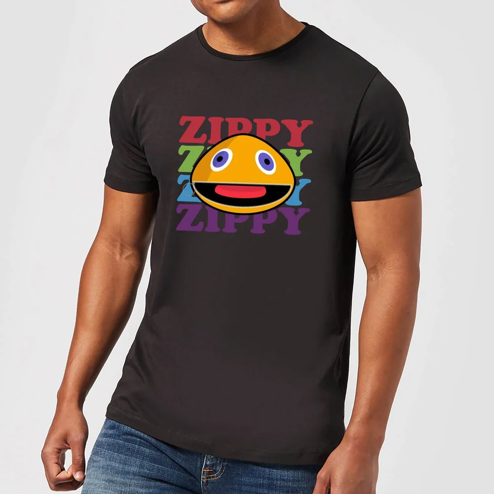 Rainbow Zippy Club Men's T-Shirt - Black - XXL Afbeelding 1