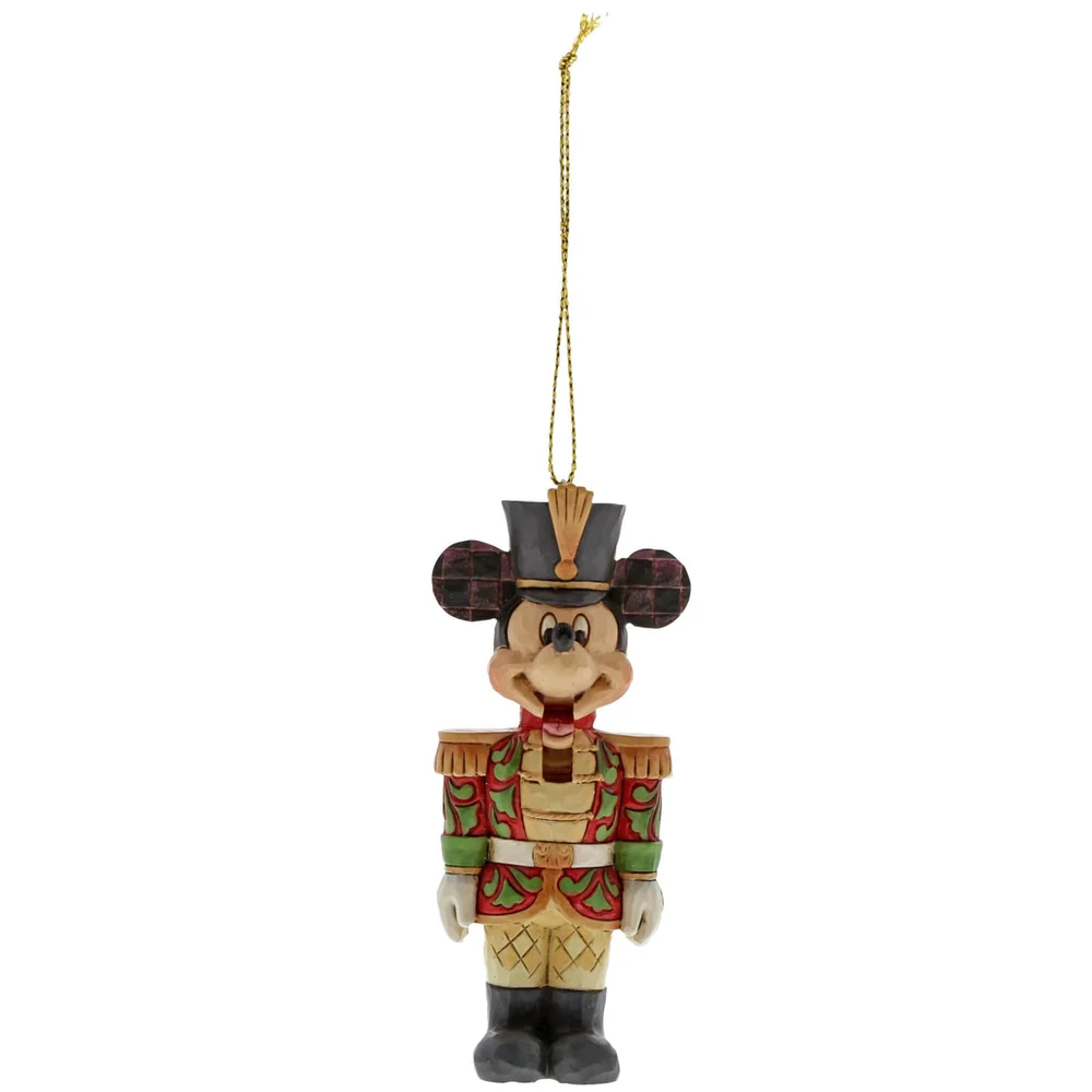 Disney Traditions Mickey Mouse Nutcracker Hanging Ornament Afbeelding 1
