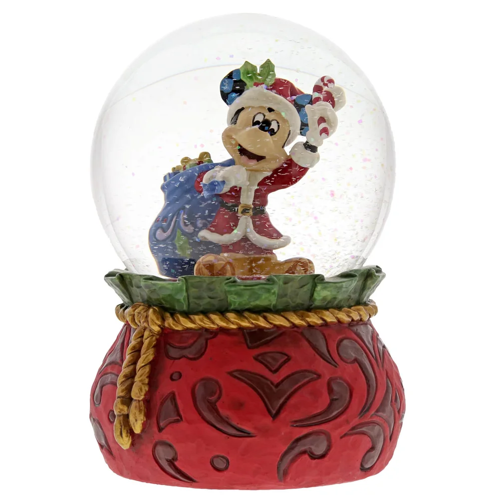 Disney Traditions Bringing Holiday Cheer Santa Mickey Mouse Waterball Afbeelding 1