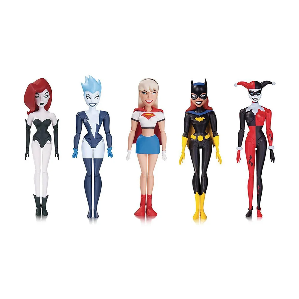 DC Comics Batman Animated Nba Girls Night Out 5 Pack Action Figure Afbeelding 1