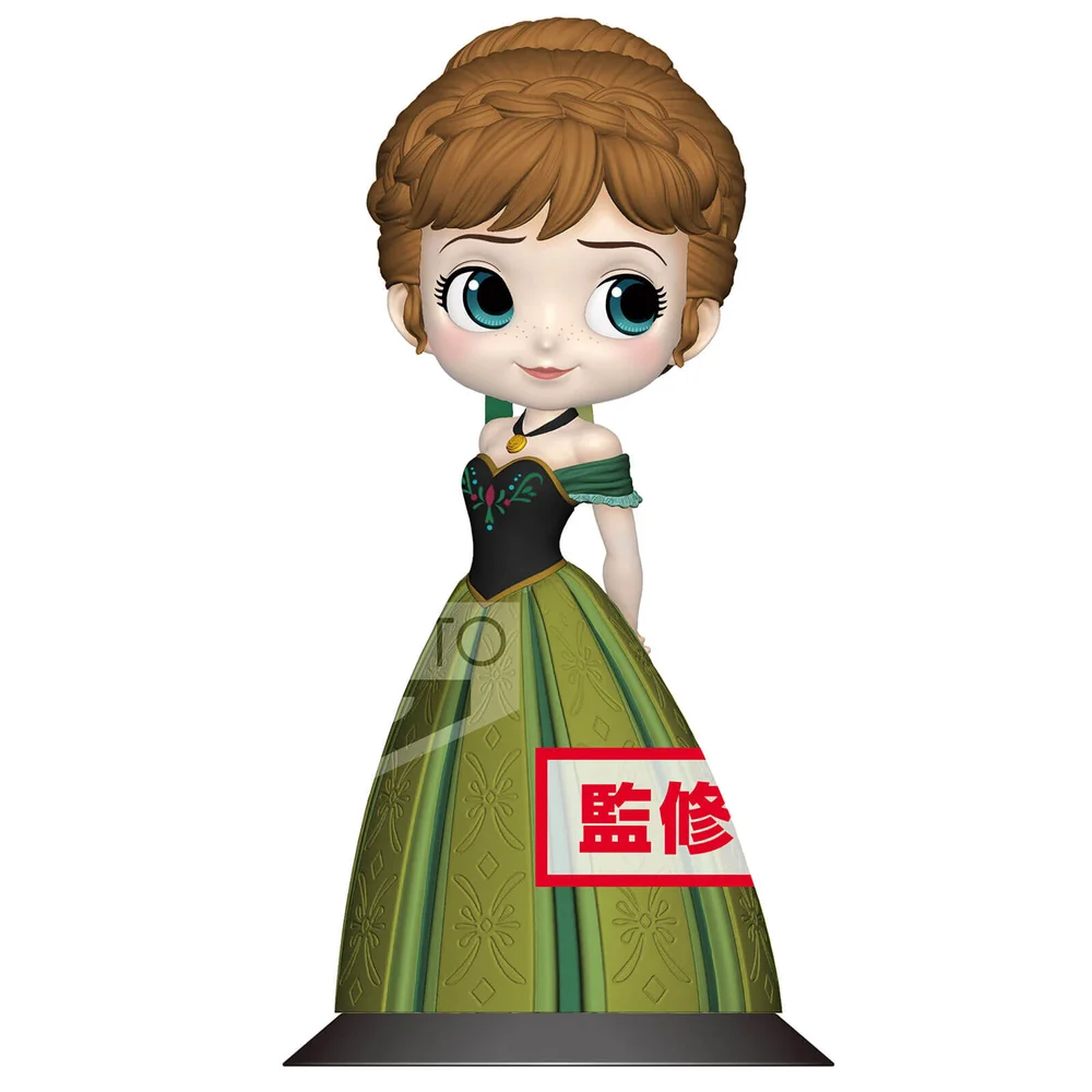 Banpresto Q Posket Disney Frozen Anna Coronation Style Figure 14cm (Normal Colour Version) Afbeelding 1