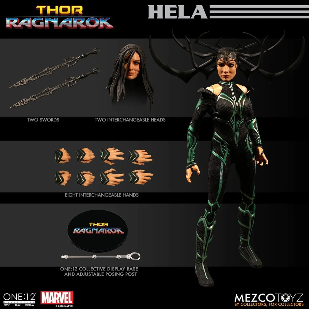 Mezco 1:12 Collective Thor: Ragnarok Hela Actiefiguur Afbeelding 1