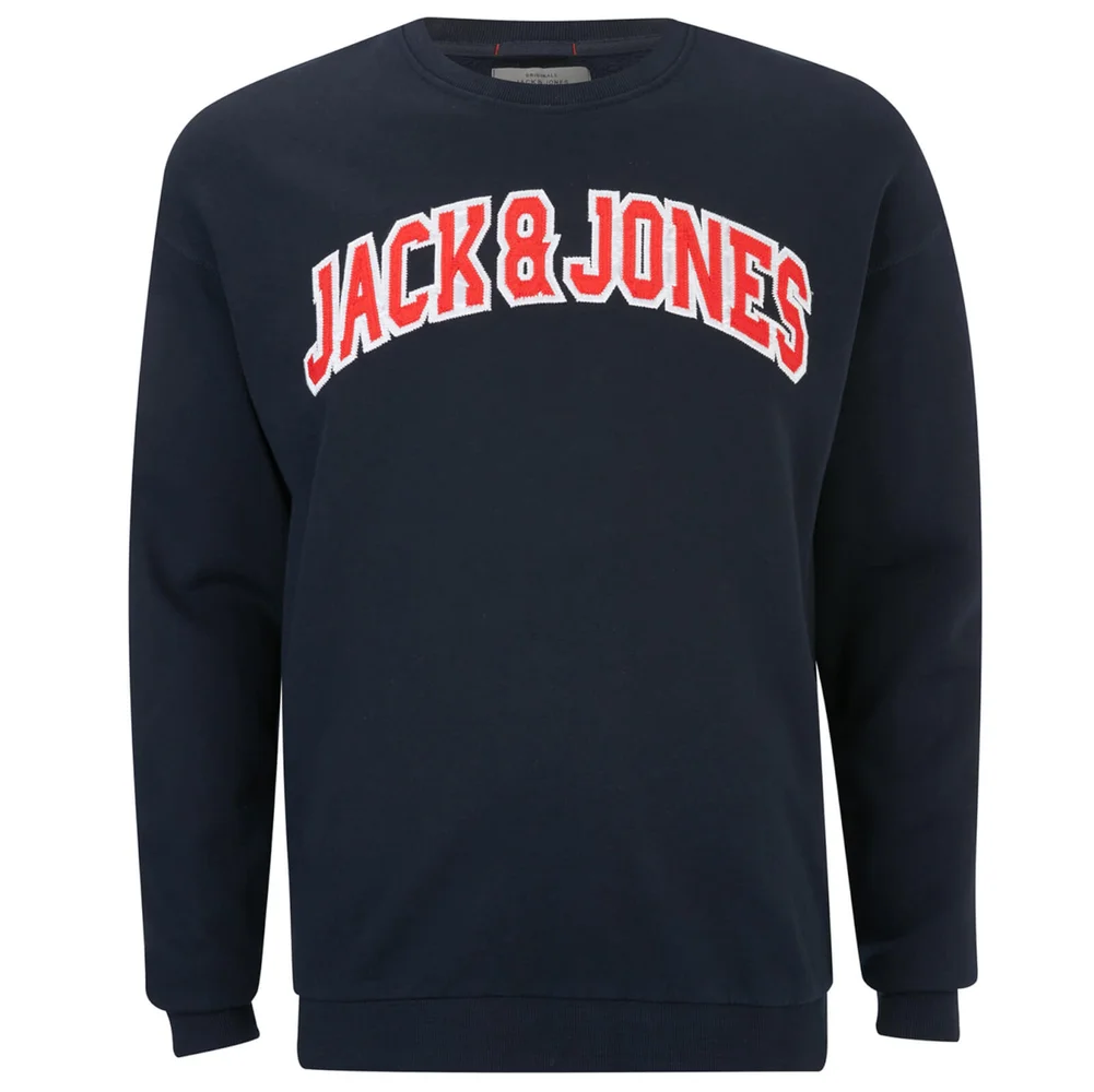 Jack & Jones Originals Men's Urbia Sweatshirt - Total Eclipse - S - Blauw Afbeelding 1