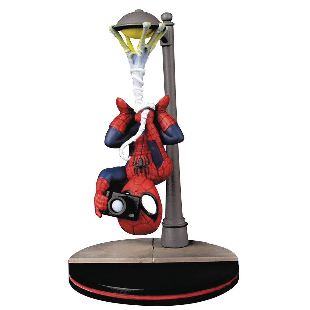 Quantum Mechanix Marvel Spider-Man Spider Cam Q-Fig Diorama Afbeelding 1