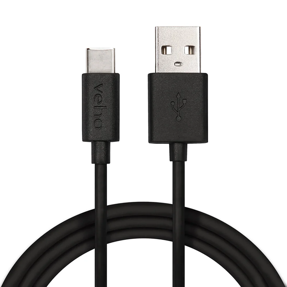 Veho 1m USB to USB Type C Cable - Black Afbeelding 1