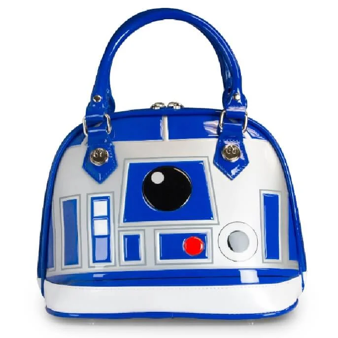 Loungefly Star Wars R2-D2 Patent Dome Bag - Blue/White/Silver Afbeelding 1