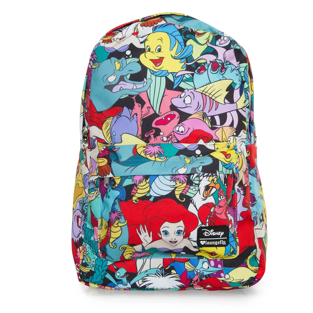 Loungefly Disney The Little Mermaid Ariel Characters AOP Backpack Afbeelding 1