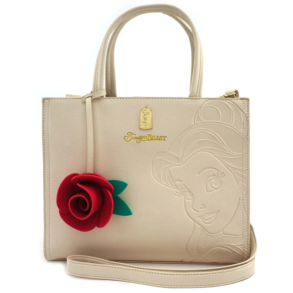 Loungefly Disney Beauty and the Beast Belle Embossed Charm Bag Afbeelding 1