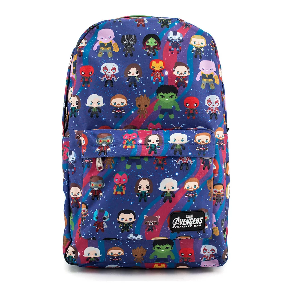 Loungefly Marvel Avengers Chibi AOP Backpack Afbeelding 1