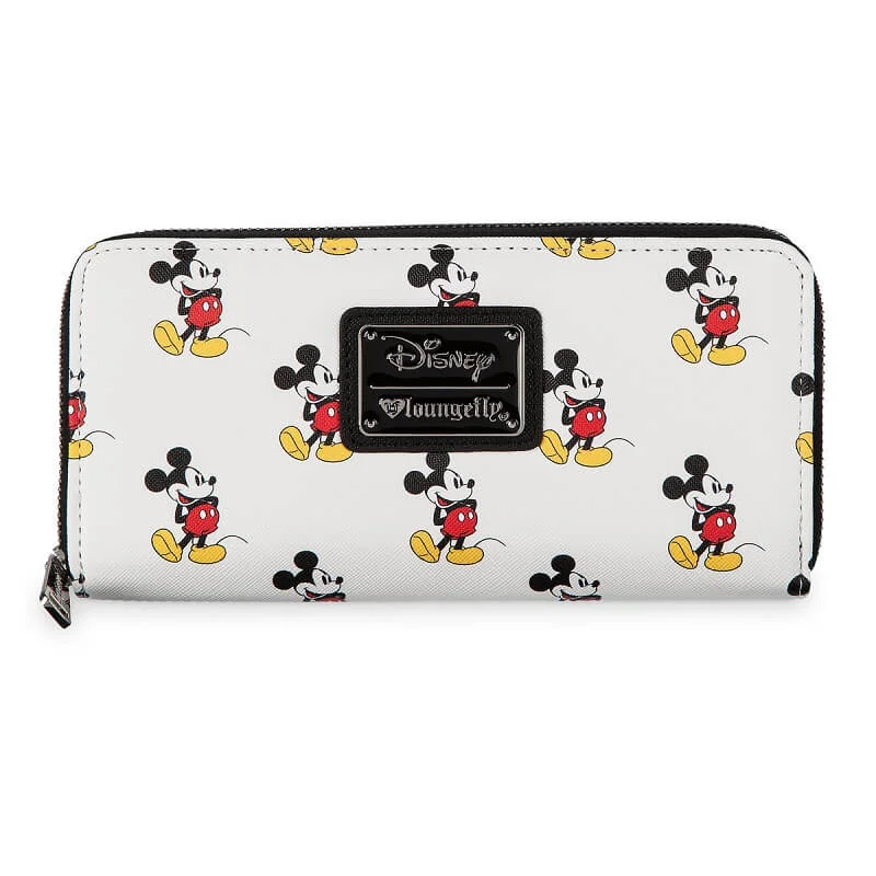 Loungefly Disney Classic Mickey Mouse AOP Zip Around Wallet Afbeelding 1