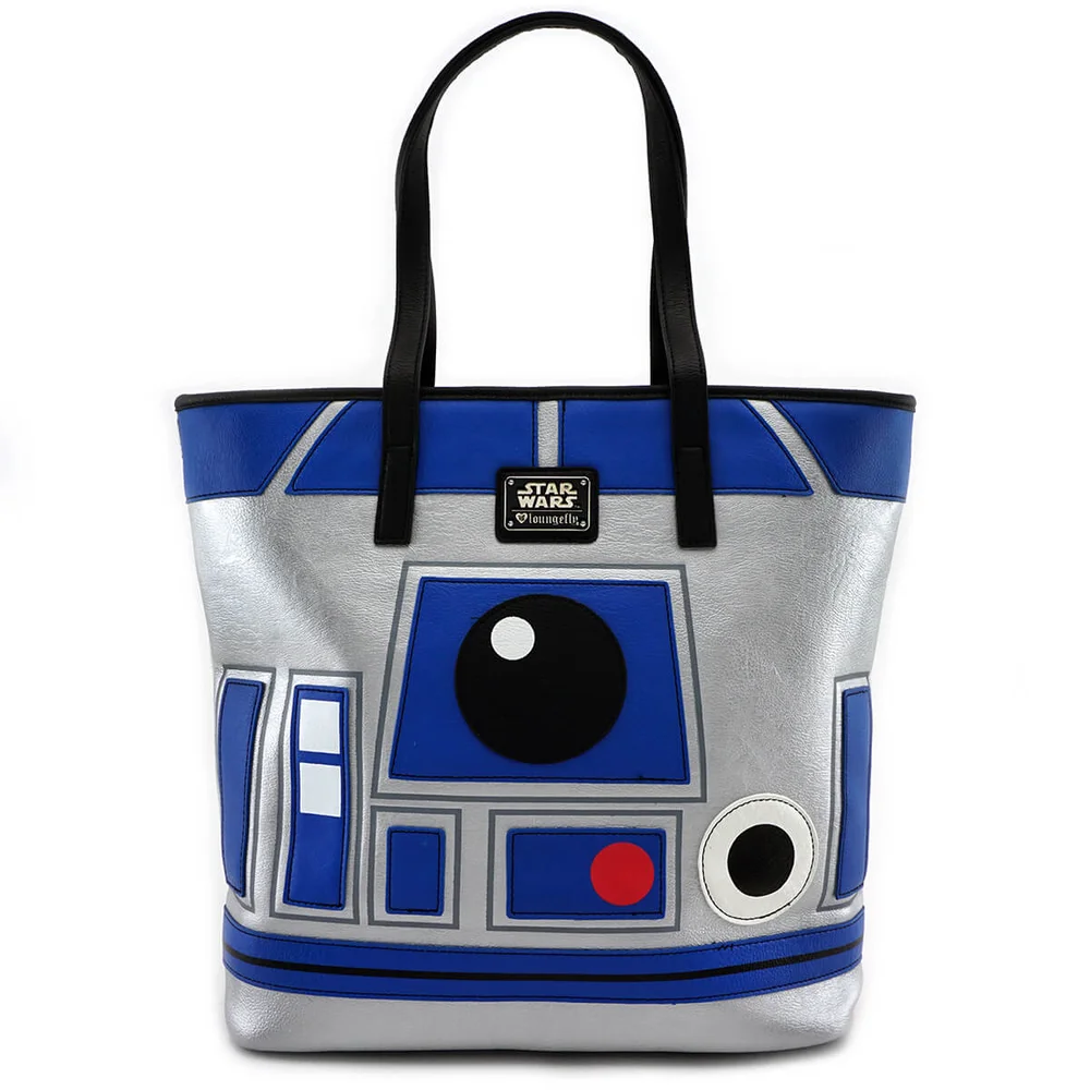 Loungefly Star Wars R2-D2 and BB-8 2 Sided Big Face Draagtas Afbeelding 1