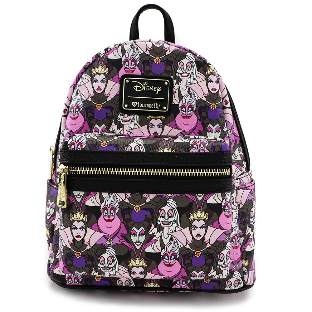 Loungefly Disney Villains AOP Mini Backpack Afbeelding 1