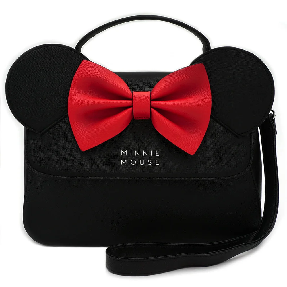 Loungefly Disney Minnie Mouse Handtas met Oren en Strik Afbeelding 1
