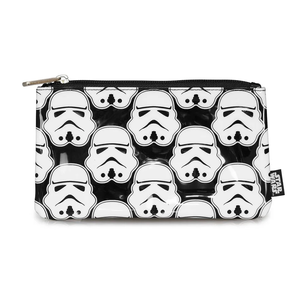 Loungefly Star Wars Stormtrooper All Over Print Pencil Case - Black/White Afbeelding 1