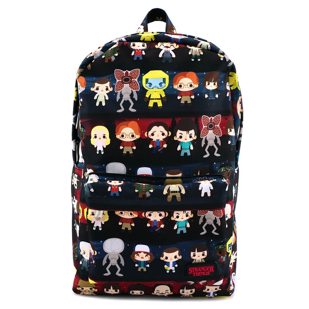 Loungefly Stranger Things Baby Characters AOP Print Backpack Bag Afbeelding 1
