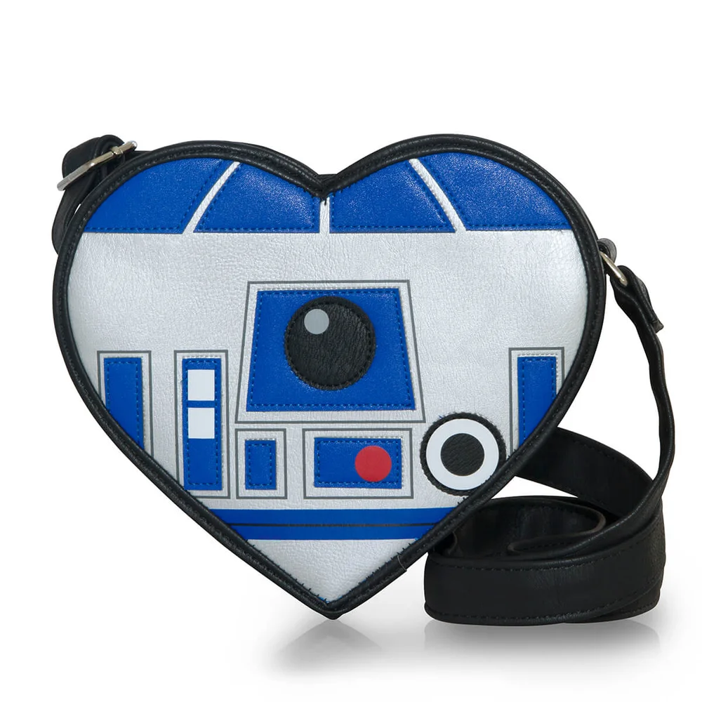 Loungefly Star Wars R2-D2 Heart Shaped Diecut Cross Body Bag Afbeelding 1