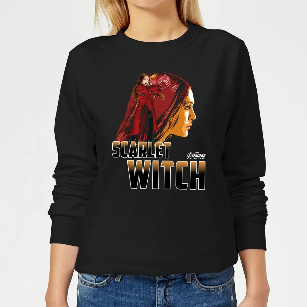 Avengers Scarlet Witch Dames Trui - Zwart - S Afbeelding 1