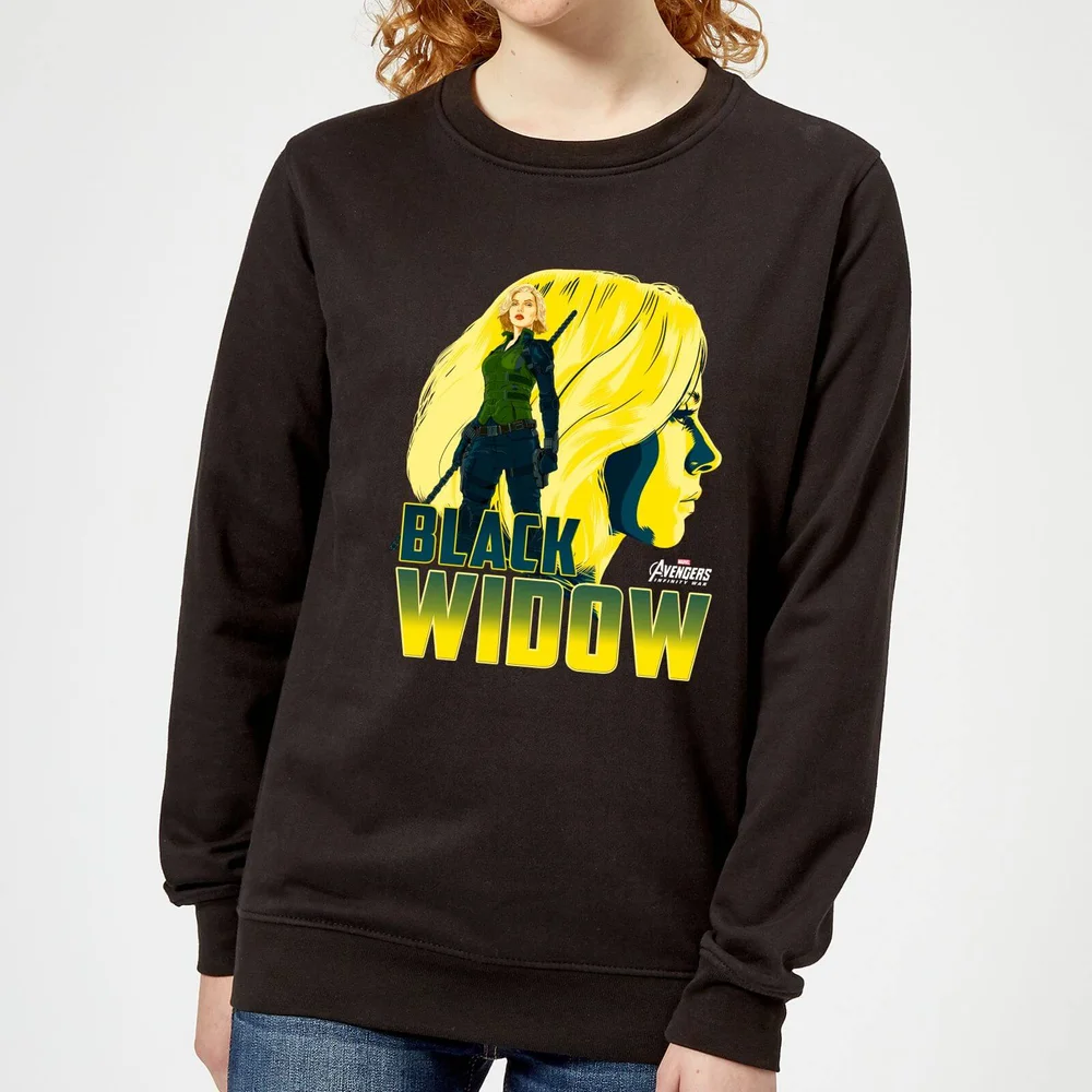 Avengers Black Widow Dames Trui - Zwart - S Afbeelding 1