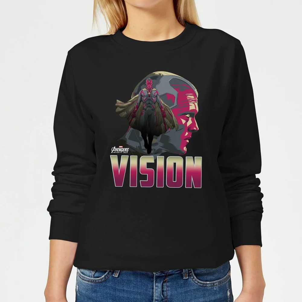 Avengers Vision Dames Trui - Zwart - S Afbeelding 1