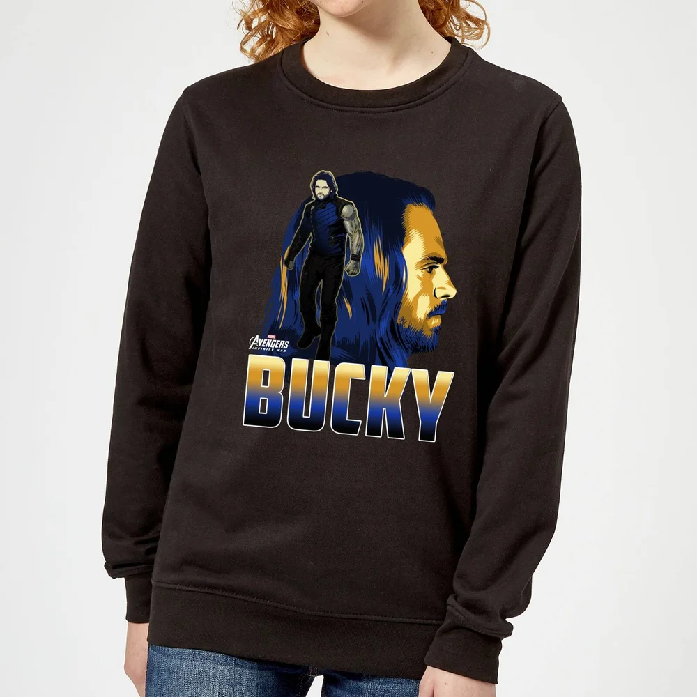 Avengers Bucky Dames Trui - Zwart - S Afbeelding 1