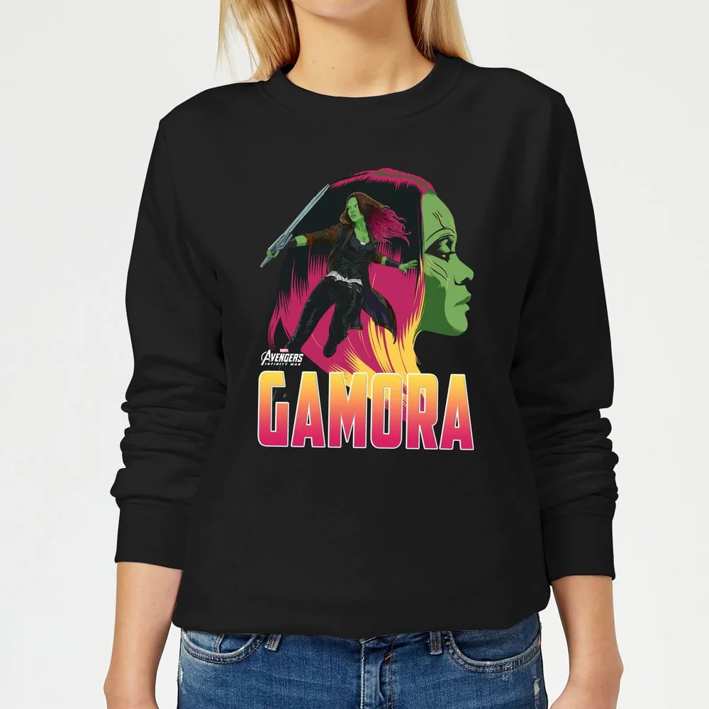 Avengers Gamora Dames Trui - Zwart - S Afbeelding 1