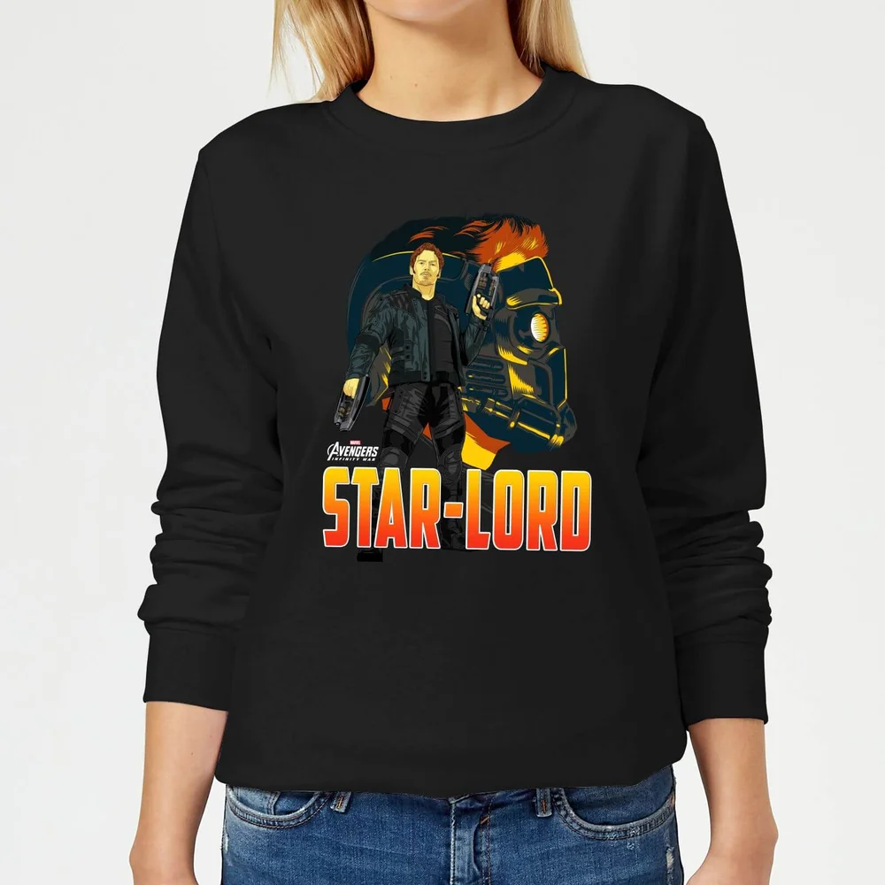 Avengers Star-Lord Dames Trui - Zwart - S Afbeelding 1