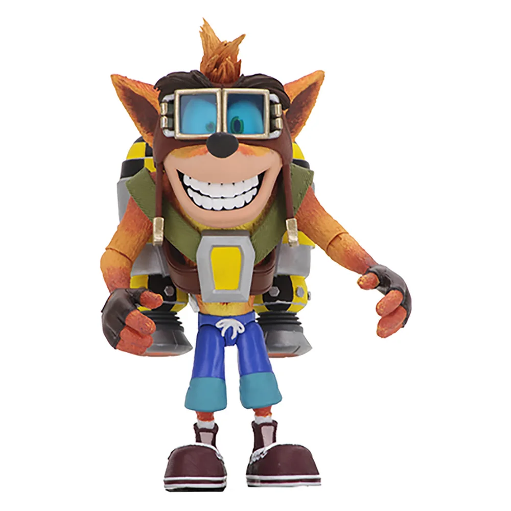 NECA Crash Bandicoot - 17,5 cm Actiefiguur - Jetpack Crash Deluxe Afbeelding 1