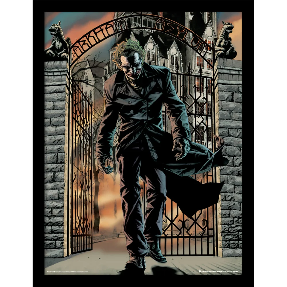 Batman (The Joker Released) Framed 30 x 40cm Print Afbeelding 1