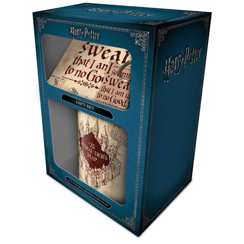 Harry Potter (Marauders Map) Mug, Coaster and Keychain Set Afbeelding 1