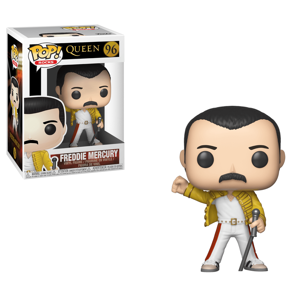 Pop! Rocks Queen Freddie Mercury Wembley 1985 Pop! Vinyl figuur Afbeelding 1