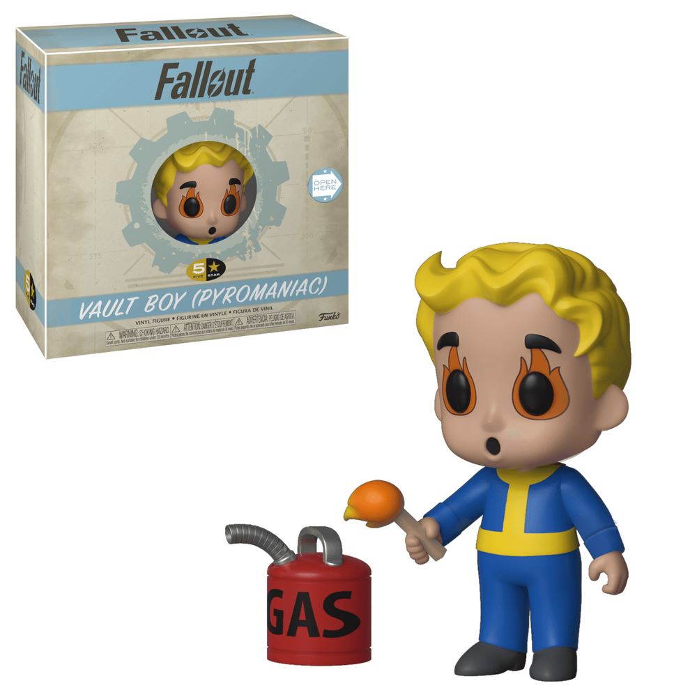 5 Star Fallout S2 Vault Boy (Pyromaniac) verzamelfiguur Afbeelding 1