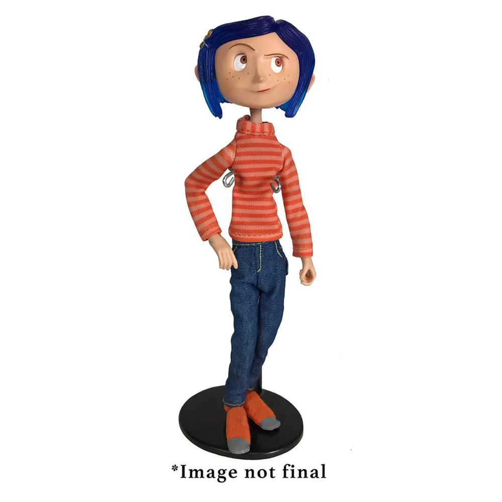 NECA Coraline - Articulated Figure - Coraline in Striped Shirt and Jeans Afbeelding 1