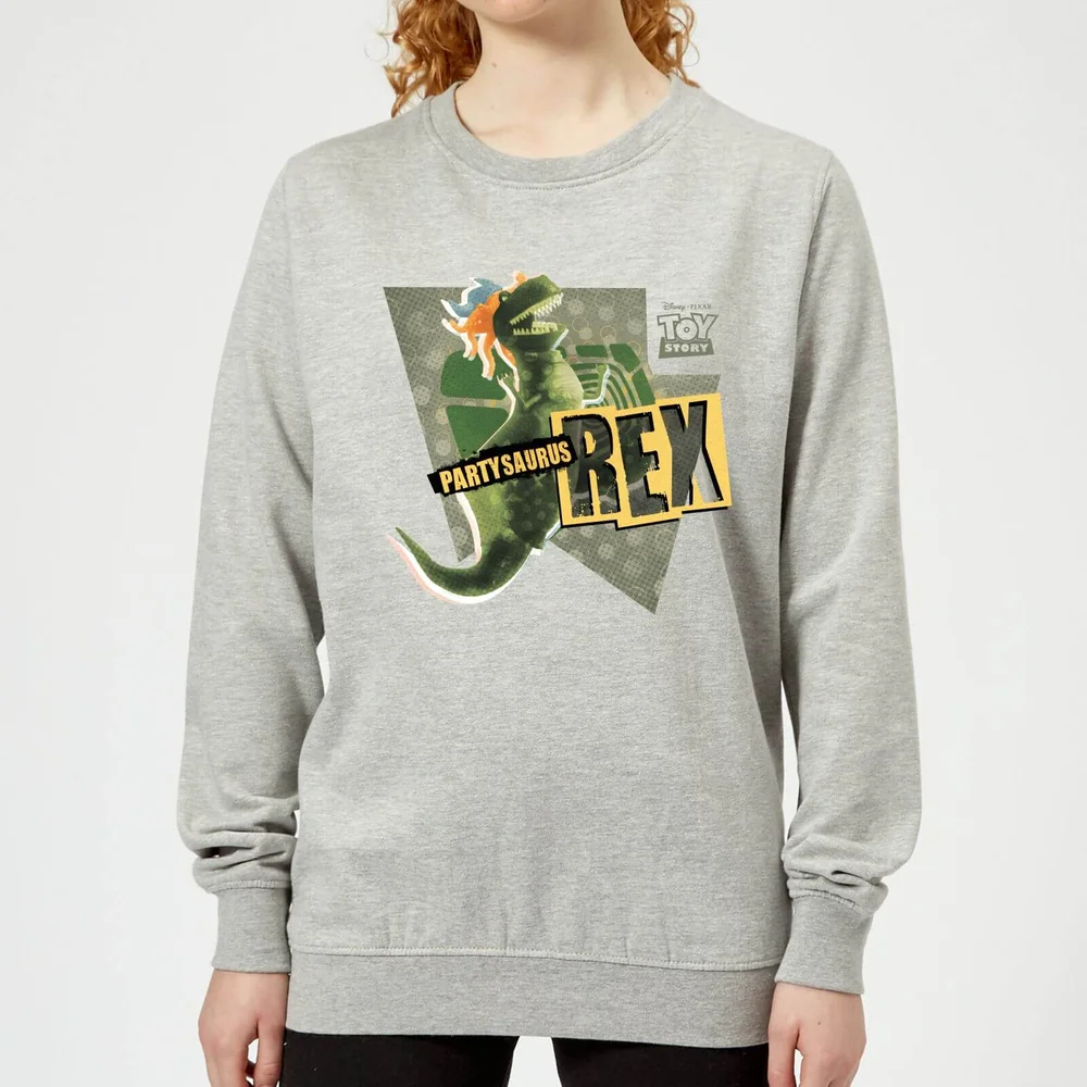 Toy Story Partysaurus Rex Dames Trui - Grijs - 3XL - Grijs Afbeelding 1