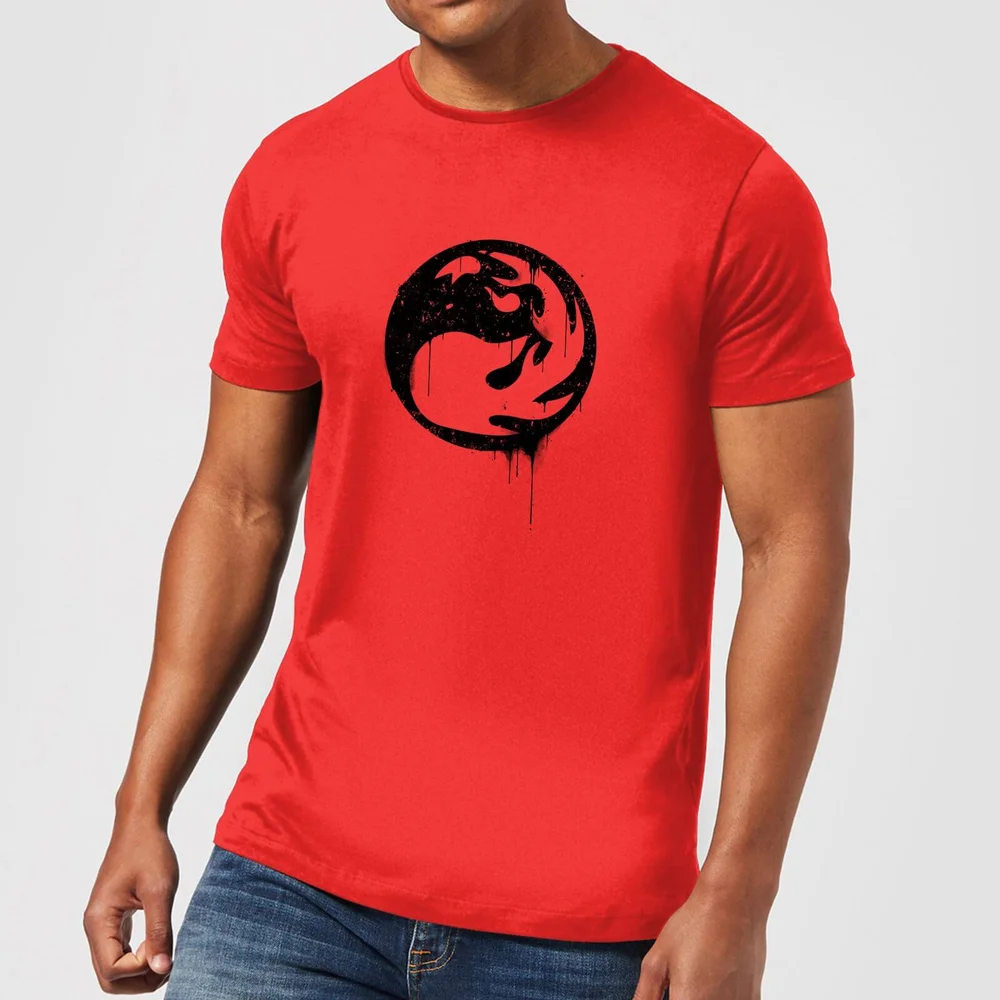 Magic The Gathering Red Mana Splatter Men's T-Shirt - Red - S Afbeelding 1