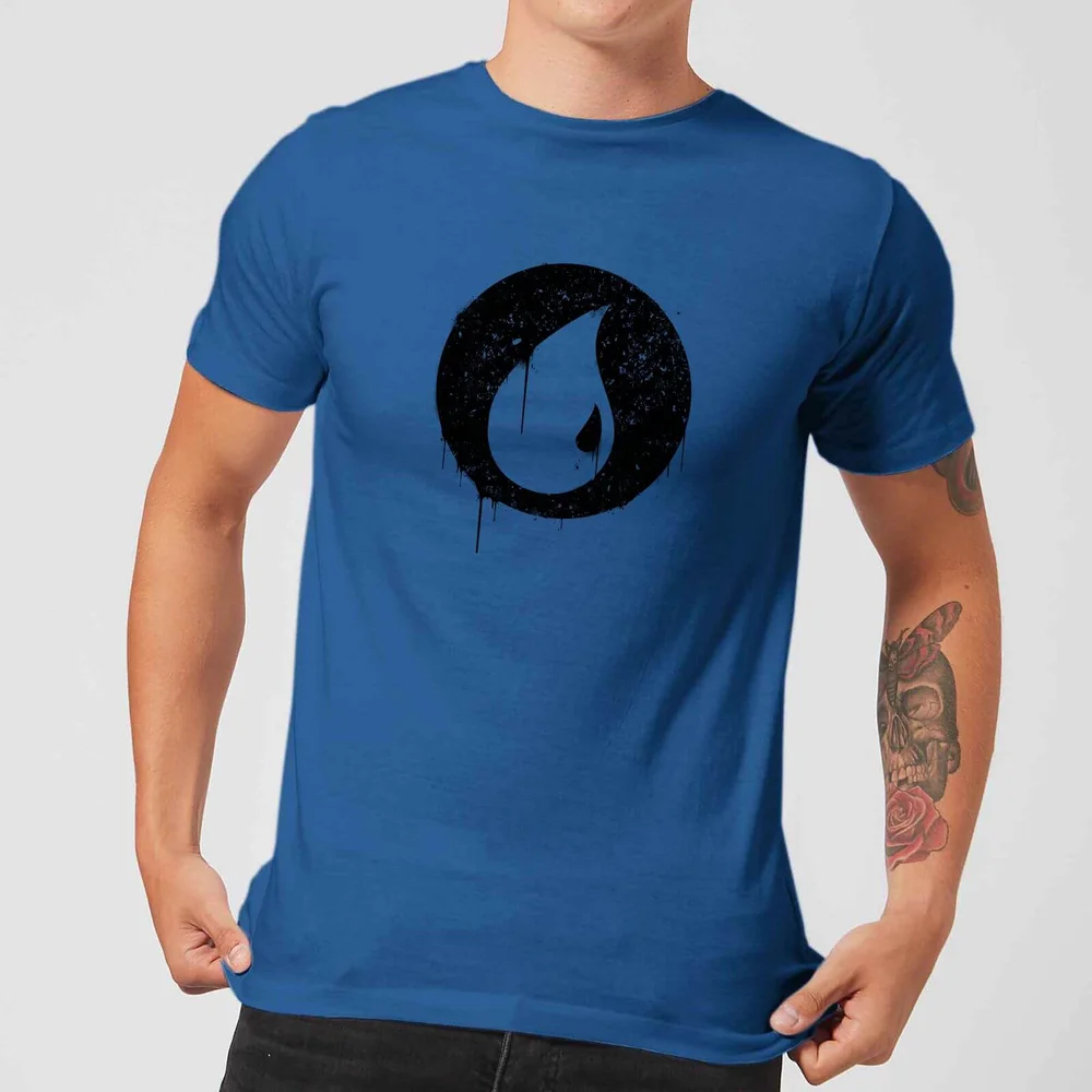 Magic The Gathering Blue Mana Splatter Men's T-Shirt - Royal Blue - S Afbeelding 1