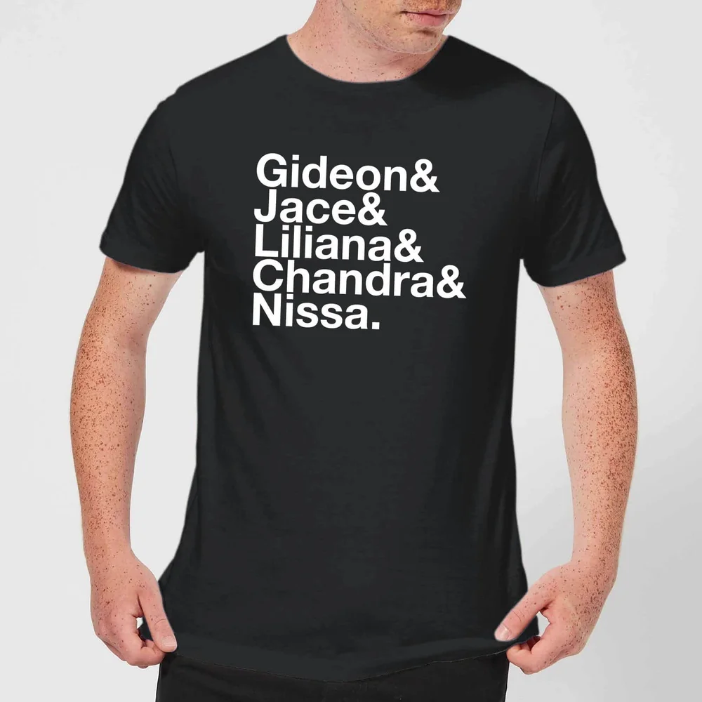 Magic The Gathering Names Men's T-Shirt - Black - S - Zwart Afbeelding 1